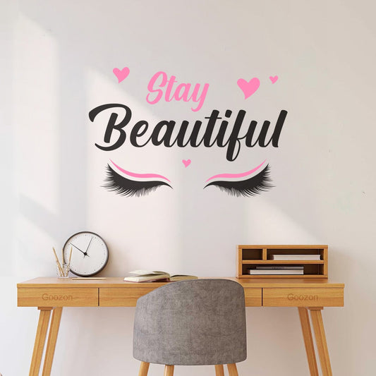 Wall Vinyl Sticker Decor About Female Makeup Or Beauty Can Be Applied On Salon Wall Wall Beautification