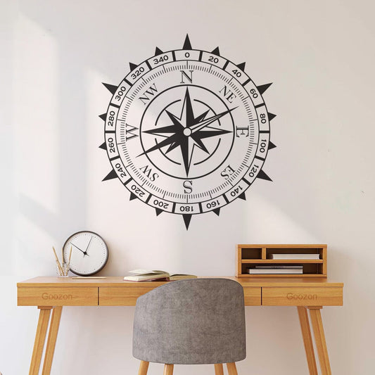 Compass With A Rose Of Winds Wall Stickers Wall Beautification