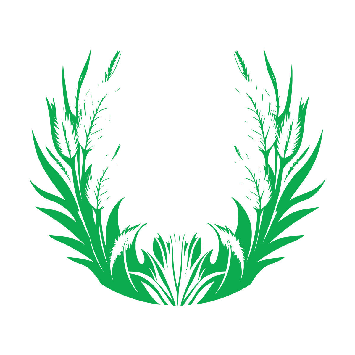 Stickers muraux en vinyle, motif floral élégant avec feuilles et plumes. Possibilité de personnalisation et d'ajout d'informations.