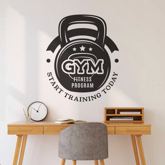 Vinyl Wall Stickers Fitness Training And Gym Equipment Shop Icons Self Adhesive