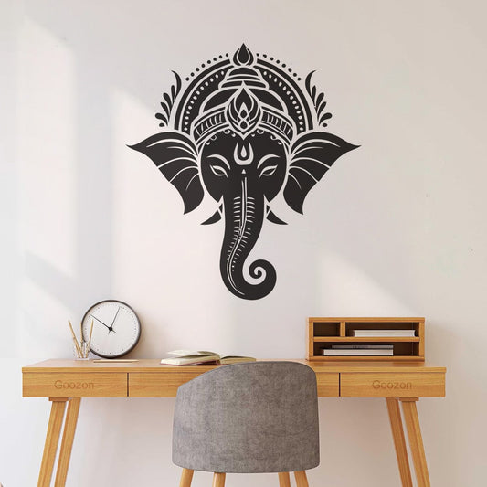 Wall Stickers Ganesh Chaturthi Vinayaka Chaturthi Lord Ganesha Glass Stickers
