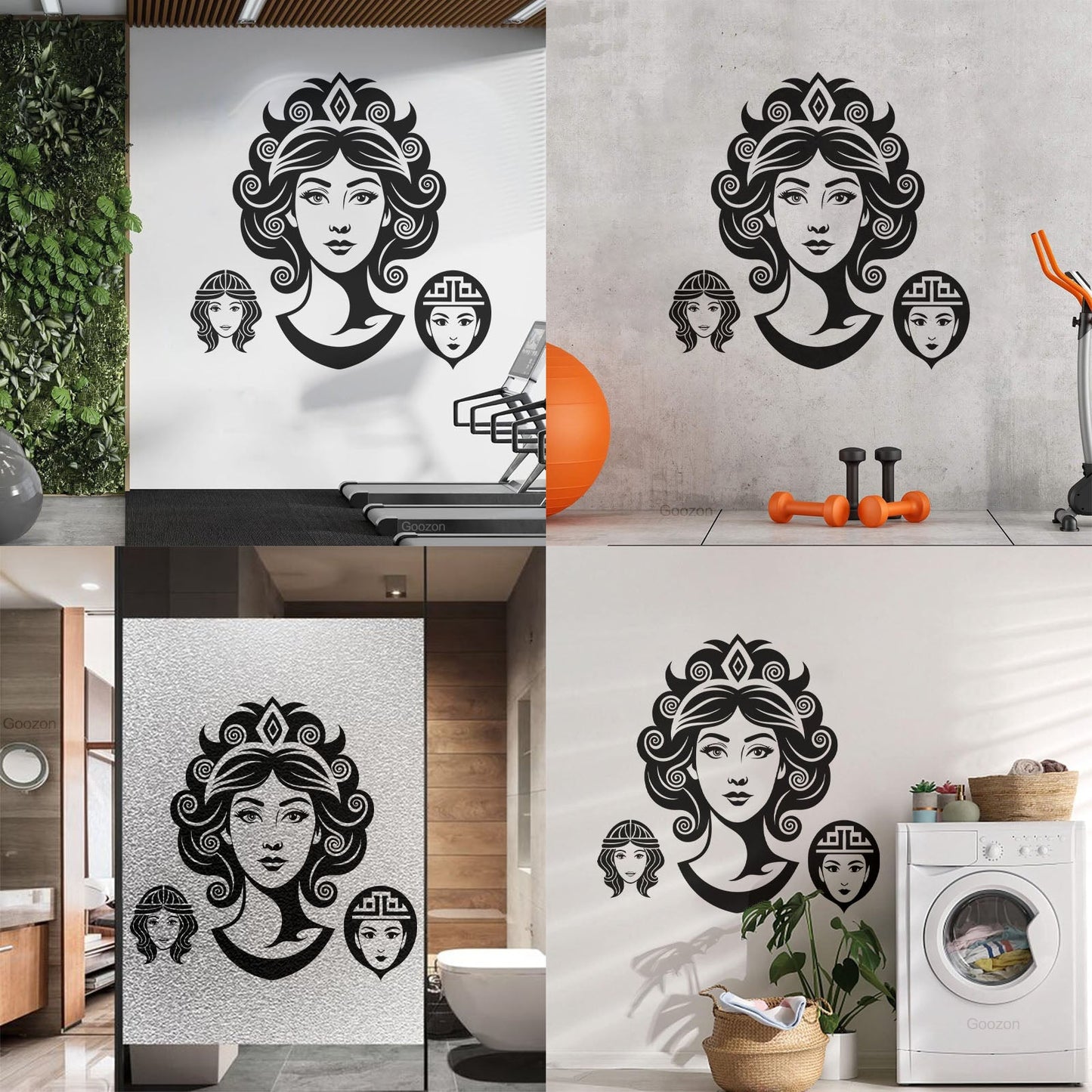 Fine Carving Stickers Greek Goddess Of Love Beauty And Wisdom Car Body Decoration