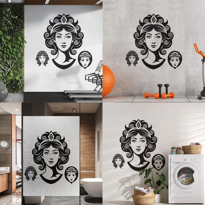 Fine Carving Stickers Greek Goddess Of Love Beauty And Wisdom Car Body Decoration