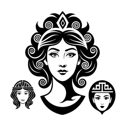 Fine Carving Stickers Greek Goddess Of Love Beauty And Wisdom Car Body Decoration