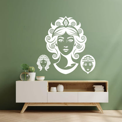 Fine Carving Stickers Greek Goddess Of Love Beauty And Wisdom Car Body Decoration