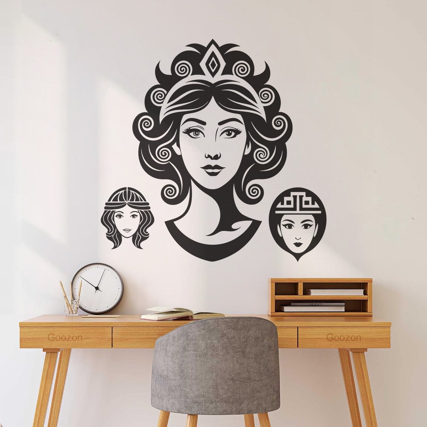 Fine Carving Stickers Greek Goddess Of Love Beauty And Wisdom Car Body Decoration