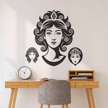 Fine Carving Stickers Greek Goddess Of Love Beauty And Wisdom Car Body Decoration