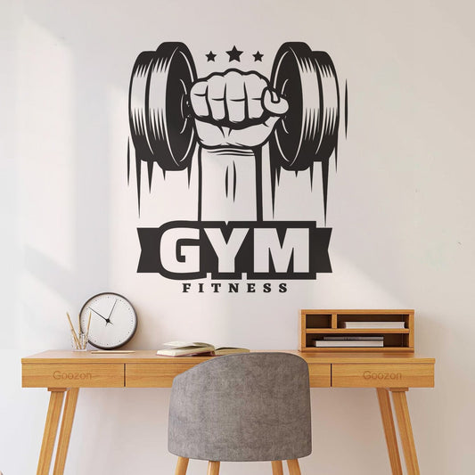 Wall Stickers Paster Paper Gym Icon Fitness Bodybuilding Sport Club Training Personalized Customization