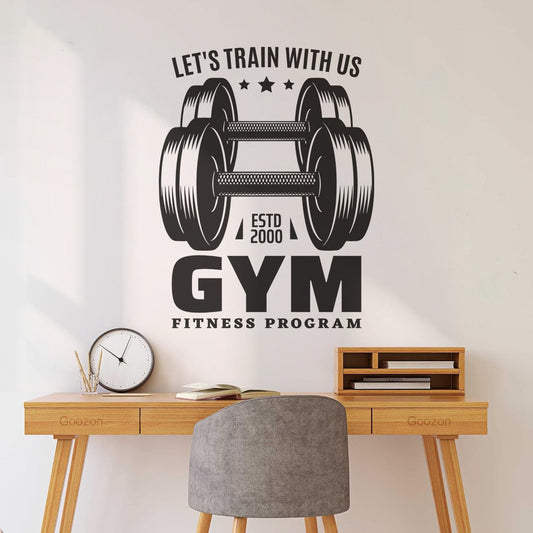 Fine Carving Stickers Gym Icon Fitness Bodybuilding Sport Club Training Art Decoration