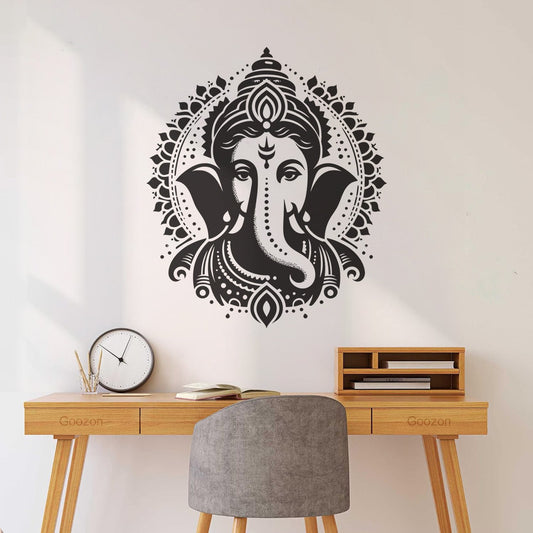 Hindu God Lord Ganesha Happy Ganesh Chaturthi Vinayaka Chavithi Wall Stickers Paster Paper Easy Installation