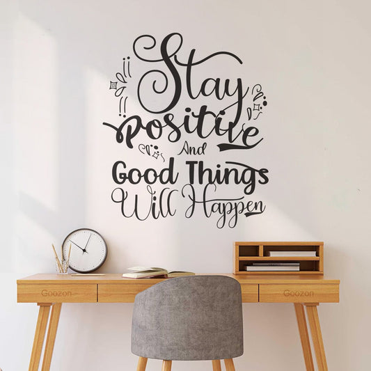 Lettering Stickers Inspirational Typography Element Graphic Quote Calligraphic Slogan Print Poster Self Adhesive