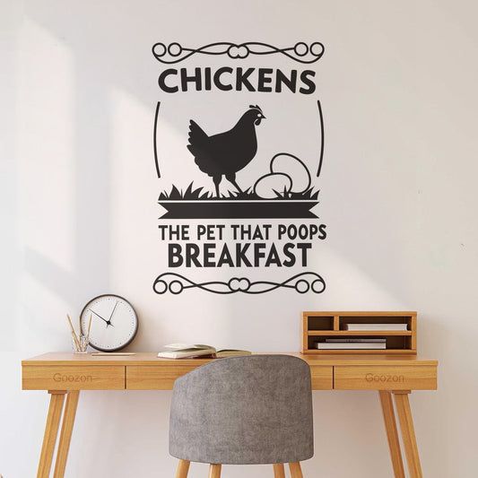 Engraving Stickers Kitchen Chef Typography Glass Stickers