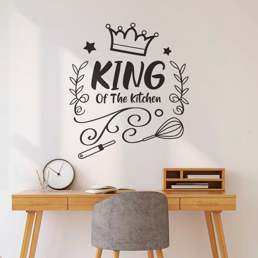 Lettering Decals Kitchen Chef Typography Store Decoration