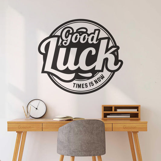 Wall Decals Lettering Quote Motivational Good Luck Logo Self Adhesive